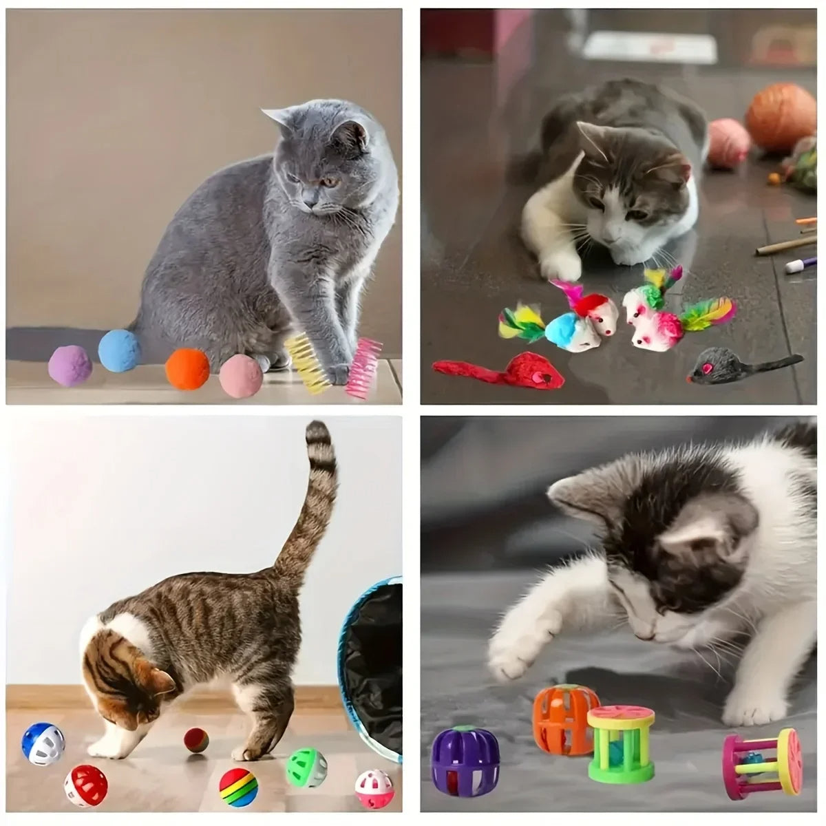Cat Toy Variety Pack (56 / 28 / 14 Pieces)