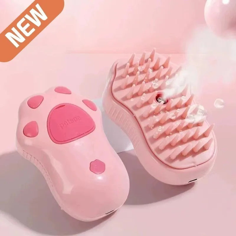 Cat Dog Steamy Brush Steam Brush Electric Sprayer for Massage Pet Grooming Tool Shedding 3 in 1 Electric Sprays Massage Combs