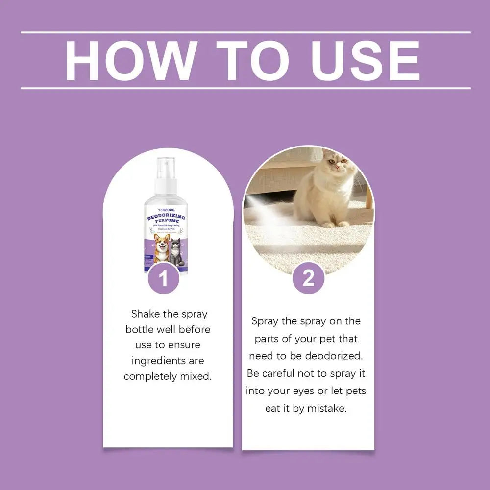 Pet Odor Eliminator Spray Pet Deodorizer Smell Control Portable Dog Deodoriser Spray For Sofas Carpets Curtains And Car
