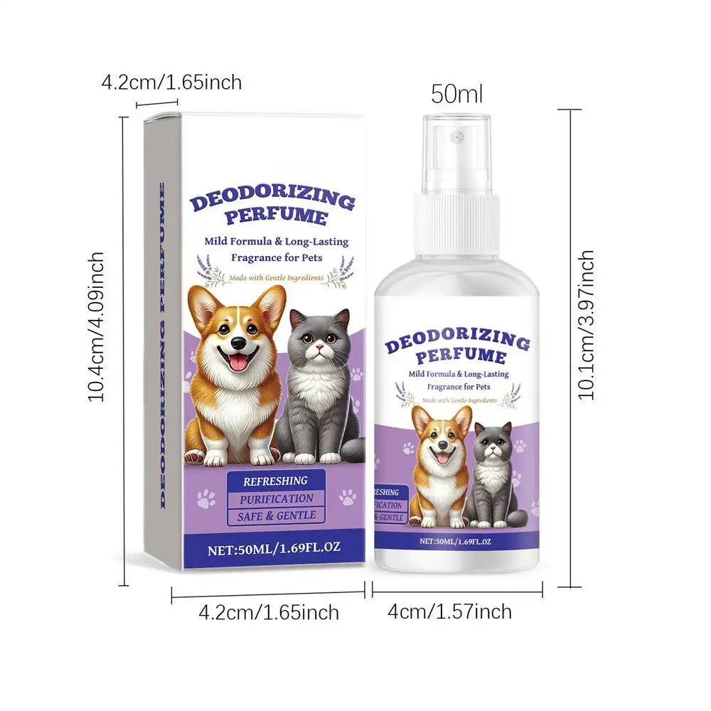 Pet Odor Eliminator Spray Pet Deodorizer Smell Control Portable Dog Deodoriser Spray For Sofas Carpets Curtains And Car