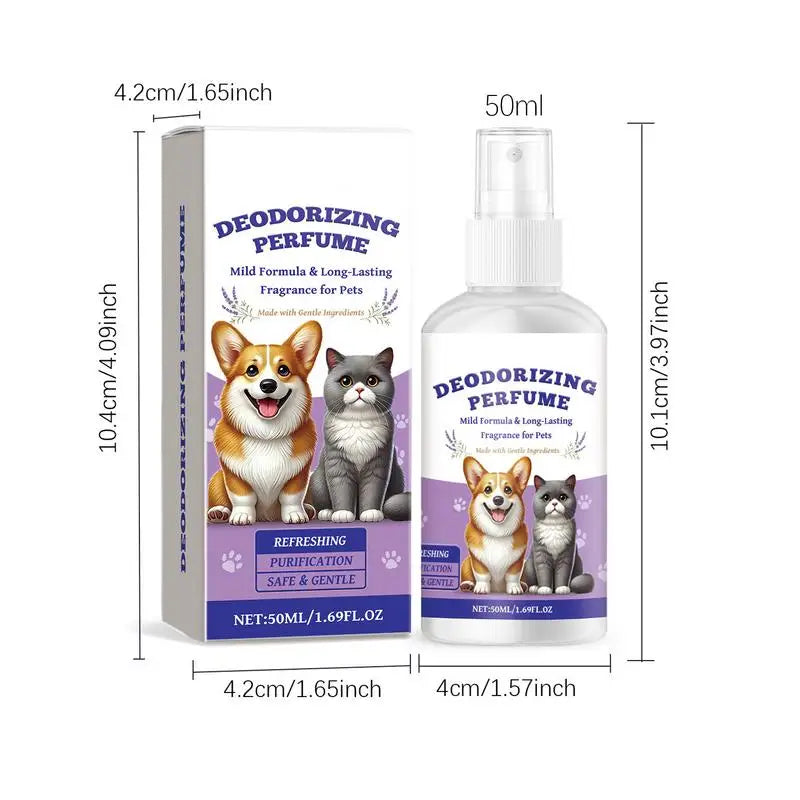 Pet Odor Eliminator Spray Pet Deodorizer Smell Control Portable Dog Deodoriser Spray For Sofas Carpets Curtains And Car
