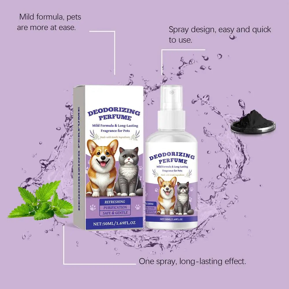 Pet Odor Eliminator Spray Pet Deodorizer Smell Control Portable Dog Deodoriser Spray For Sofas Carpets Curtains And Car