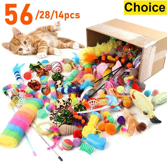 Cat Toy Variety Pack (56 / 28 / 14 Pieces)