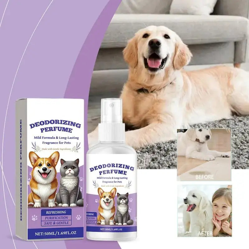 Pet Odor Eliminator Spray Pet Deodorizer Smell Control Portable Dog Deodoriser Spray For Sofas Carpets Curtains And Car